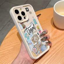 Casing Pelindung Anti Guncangan TPU Bambu Berkualitas Tinggi Bergaya Vintage Chic, Kompatibel dengan Apple, Cocok Sebagai Hadiah Ulang Tahun dan Natal untuk Pasangan, Pacar, Anak Perempuan, dan Remaja - Putih Antik - View 2