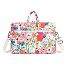Water Resistant Laptop Shoulder Sleeve Case Bag For MacBook Pro 16 Inch And 15.6 Inch And 16 Inch Laptop (Flowers) - Flowers - View 7