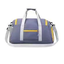 Multifunctional Unisex Sports Travel Bag With Shoe Compartment And Crossbody Strap - Blue - View 5