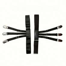 半对装男女通用衬衫吊袜带（购买1对请拍2张照片），配有可调节衬衫下摆夹和防滑锁扣，可作为男士时尚配饰，塞入裤腰。 - 連體 - 查看 6