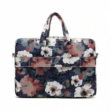 Canvaslove Camellia Pattern Laptop Shoulder Messenger Case Bag With 270 Degree Rebound Bubble Protection For Macbook Pro 15 And 15 Inch-15.6 Inch Laptop - 山茶花(270 緩衝) - 查看 10
