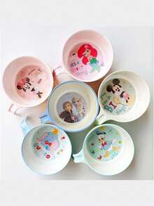 Disney 迪士尼米奇带柄碗 - 460毫升饭碗/汤碗，卡通餐具 - 彩色 - 查看 2