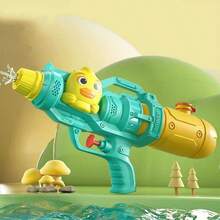 1pc Children Shark Cartoon Patterned Pull-Type Water Gun For Outdoor Water Play In Summer, Perfect For Beach Fight Game Toy - Multicolor - View 16