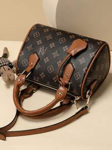 Fashionable New Design Elegant Handbag, High-Quality Minimalist Retro Rabbit Decor Shoulder Crossbody Tote Bag - Coffee - View 8
