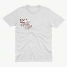 Peep Show - Boyz In The Hood T Shirt, Jez Peep Show, Superhans T Shirt, Mark Corrigan, Peep Show T Shirt, Peep Show Fan, Superhans Peep Show - 白色 - 查看 1