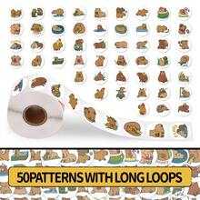 200PCS/Roll Cartoon Cute Pufferfish Sealing Stickers Roll - Decals For Helmets, Bicycles, Hand Accounts, Pencil Cases, Backpacks, Notebooks & DIY Crafts - 200PCS - View 1