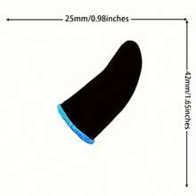 10pcs Of Seamless, Sweat-Proof, Breathable Gaming Finger Cots (Including Thumb Protector) - Multicolor - View 7
