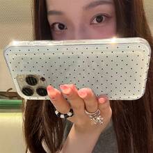 Korean Y2K Cute Polka Phone • 15, 16 Pro, 14 Pro, 13, 12, 11 • Charging Protective Cover • Women Festive Surprise Durable Shockproof Phone - 1pc - 查看 8