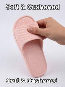Trending Unisex Slippers, Lightweight EVA Non-Slip Indoor Bathroom Sandals, Suitable For Home, Beach, Shower - Pink - View 10
