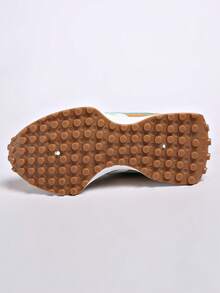 Women's Comfortable Lace-Up Athletic Sneakers - Lightweight Multifunctional Casual Shoes, All-Season Wear Non-Slip Rubber Sole Gump Shoes - Ginger - View 8