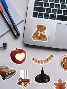 53pcs Fall Retro Stickers Handbook Laptop Phone Case Luggage Guitar Skateboard Graffiti Stickers - Fall Retro Stickers - View 4