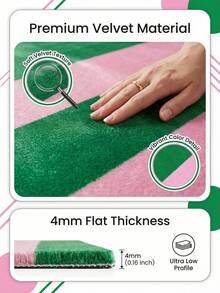 1件装醒目条纹图案地毯，引人注目的文字图案区域地毯，适用于客厅和卧室 - A - 查看 6