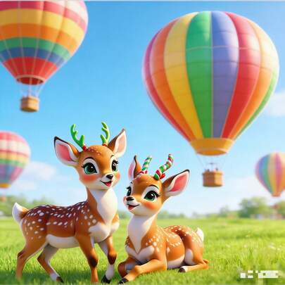 1pc Christmas Reindeer Garden , Acrylic Animal Statue, Battery-Free, Outdoor Lawn Decor For Holiday Season