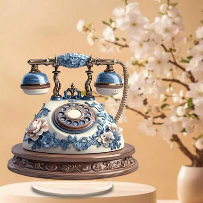 1pc Bohemian Style Acrylic Phone Decor, Desktop Accessory, Multifunctional Bohemian Style Desktop Decoration, Suitable For Home, Office, Cafe Display - Perfect For Wedding, Bridal Shower, Birthday, Housewarming Gift - No Power Required