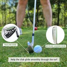 Iron Club Adult Men Women - Upgraded Training Grip Iron Beginners, 37 Inch - Plateado black - Ver 4