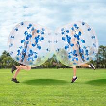 Inflatable Bumper Ball 1-Pack, 4FT/1.2M Body Sumo Zorb Balls For Teen & Adult, 0.8mm Thick PVC Human Hamster Bubble Balls For Outdoor Team Gaming Play, Bumper Bopper Toys For Garden, Yard, Park,Pool Toys Suitable For Pool Games,Pool Party - Blue - View 1
