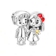 1 Silver-Plated Pendant Bead, Chinese New Year Tiger-Head Hat Girl Bead, Chinese New Year Top Scholar Bead, Chinese New Year Lucky Red Horse Pendant, Chinese New Year Tiger-Head Shoe Pendant - Multicolor - View 22