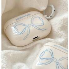 Pure White Bow Design Protective Case Compatible With Apple , Anti-Scratch And Anti-Drop Cover - White - View 6