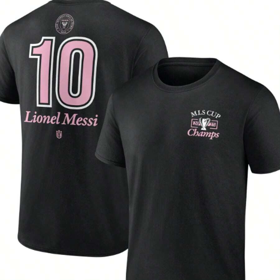Men's Lionels Messis Black Inters Miamis CF 2025 MLS Cup Champions Name & Number. - màu đen - Xem 1