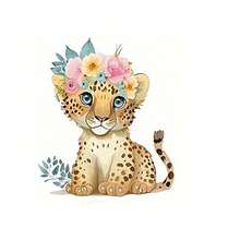 2pcs Tiger Heat Transfer Patches, Ironing And Washable, Suitable For T-Shirts, Jeans, Sweaters, Handbags, Pillows, Cushions - L+S - View 2