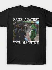 Rage Against The Machine T-Shirt Unisex Rock Band Graphic Tee Must-Have For Metal Fans Soft Comfy Top Perfect For Concerts Live Shows Men Women - màu đen - Xem 1