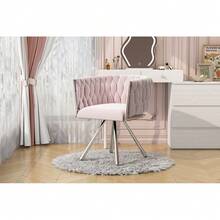 Vanity Stools - Pink + Velvet - View 10