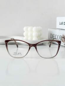 Women Fashion Glasses - Rust Brown - View 4