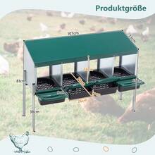 Pet Cages - 4-hole With Legs,Green - View 6