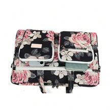 Canvaslove Muti-Pockets Laptop Briefcase Shoulder Bag,Rebound Bubble Cushioned Fits 15.6 Inch-16 Inch Laptop (Pink Rose) - MulticolorFloral - View 9