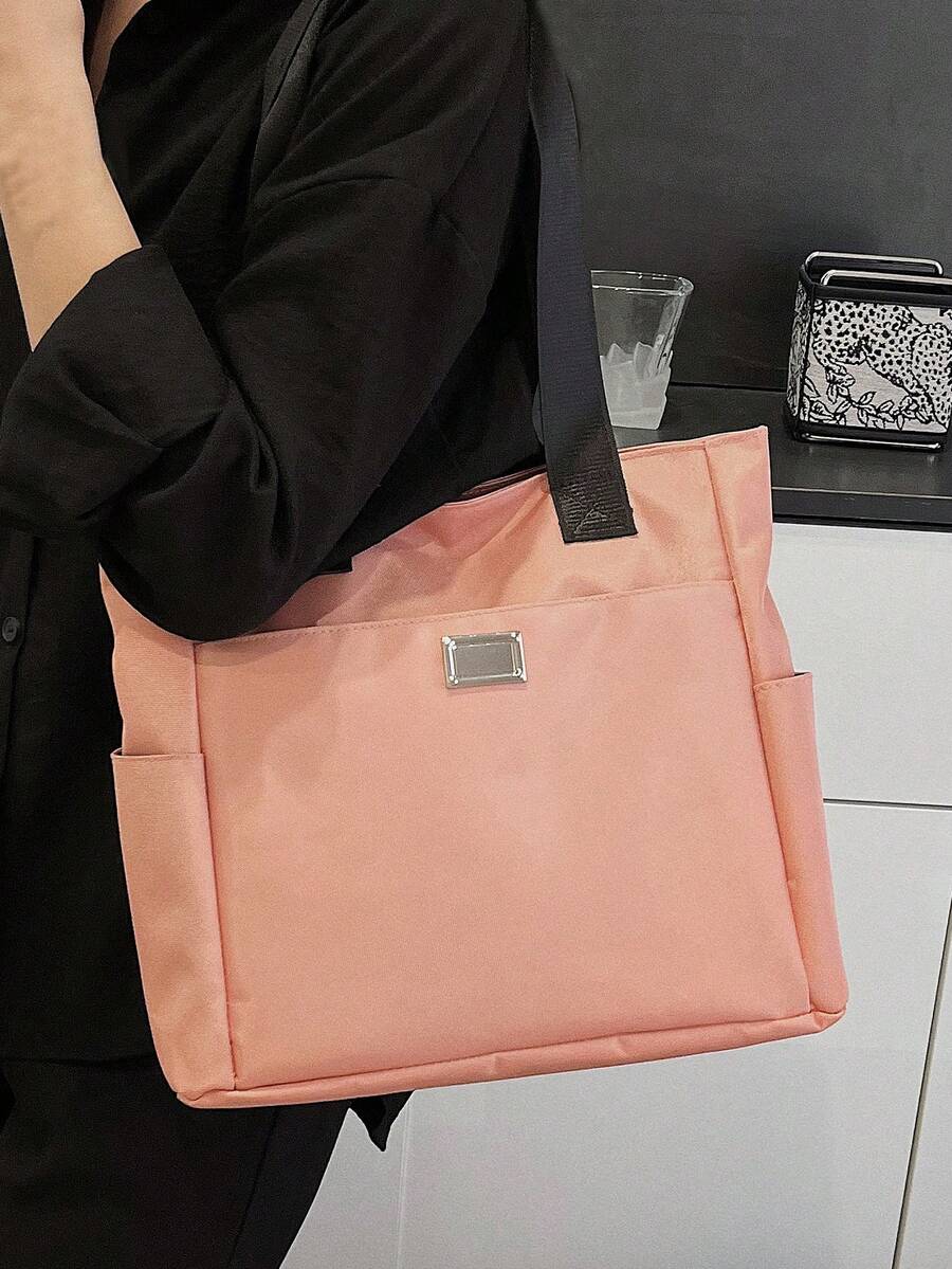 Single Shoulder New Bag, Fashionable Zipper Tote Bag, Oxford Cloth Lightweight Crossbody Bag, Versatile And Large Capacity Bag - Multicolor - View 1