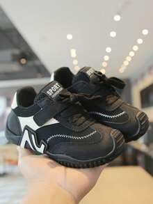 2026春秋新款儿童运动鞋，女童休闲运动鞋，男童软底跑步鞋，婴幼儿运动鞋 - 黑色 - 查看 1