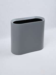 A Corner Trash Can For Home Use In The Kitchen, Bathroom, Toilet, And Living Room, With A Lid, Suitable For Sorting Trash Cans, Toilet Paper, And Other Waste. - Màu xám, kích thước 32,3 x 15 x 30 cm. - Xem 3