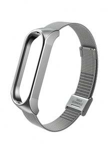 1pc Stainless Steel Strap Compatible With Xiaomi Mi Band 3/4/5/6, Unisex, Classic Minimalist Casual Style - For Mi Band 3/4/5/6 - View 21
