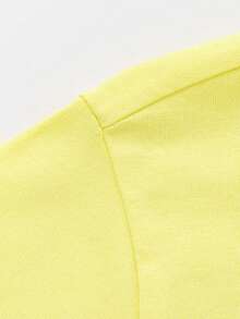 Balabala 男童休闲T恤，柔软纯棉短袖上衣，太空与冒险图案 - 檸檬黃 - 查看 4