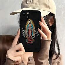 Estuche para teléfono con diseño gráfico de Saints compatible con Samsung  17,  16 Pro Max,  15 Pro Max,  13 y  12. Fabricado en material TPU, elegante y de primera calidad, resistente al agua, a los golpes y a los arañazos. Un regalo perfecto para familiares, amigos, seres queridos, novios, novias y aniversarios. - Negro - Ver 1