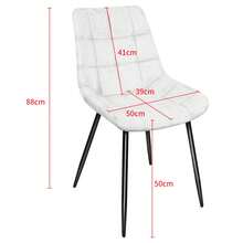 Chaises de salle à manger - Gris foncé - Voir 7