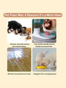 Customizable Pet Feeding Mat (1pc) - Quick-Absorbing, Personalized Name Customization. Suitable For Cats And Dogs, Featuring Non-Slip Rubber Base And Minimalist Design Style. Perfect Gift For Pet Owners. - Multicolor - View 10