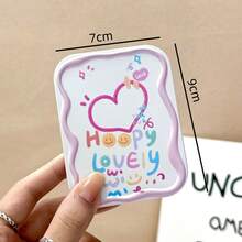 Foldable Makeup Mirror With Comb, 2-In-1 Handheld Compact Mirror, Cute Portable Comb - Multicolor - View 6