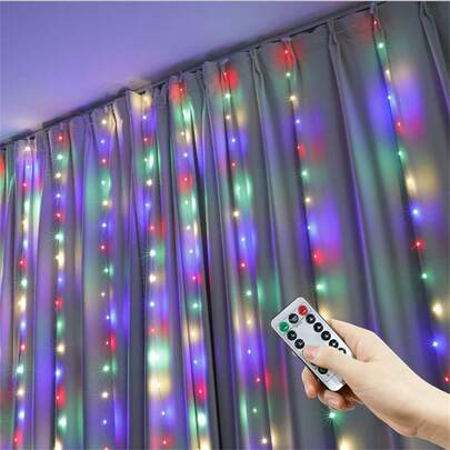 Floral Fairy String Lights, New Year Gift, Remote Control, Suitable For Dates, Family Gatherings, Birthday Parties, Camping, Festivals, Backdrop, Curtain Lights With 8 Lighting Modes, Garden, Wedding/Party Decor, Patio, Valentine's Day