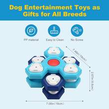 Interactive Dog Puzzle Toys For Mentally Stimulating Enrichment, Pet Slow Feeder IQ Training Toy For Boredom Relief, Squeaky Dog Treat Dispenser For Large Medium Small Dogs & Cats Pet Supplies - 彩色 - 查看 5