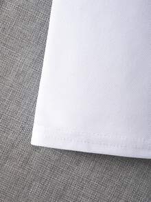 3pcs/Pack Unisex Kids Classic White Short Sleeve Polo Shirts, School Uniform Tops For Back To School, Suitable For Daily Wear, Performances And Group Activities - White - View 9
