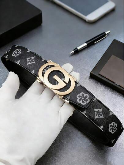 男士高端商务合金扣皮带，优质柔软皮革，复古奢华风格，适合搭配西裤，四季皆宜的都市穿搭，时尚日常佩戴，也是送给男友的理想礼物。