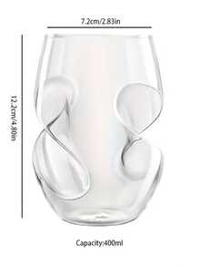 Creative Spiral High Borosilicate Glass Coffee Cup, Household Red Wine Whiskey Glass, High-Quality Transparent Glass Cup - Transparent - View 12