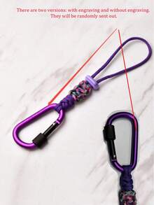 Multi Functional Outdoor Camping Accessories, Woven Rope Keychain With Anti Loss Strap And Kettle Hook, Multi-Functional Hiking Backpack Buckle, Portable Kettle Hanging Rope, Suitable For Hiking, Camping, Cycling, Beach And Other Occasions. ﻿ - Multicolor - View 7