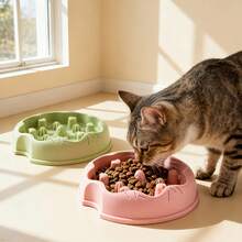 甜甜圈造型慢食宠物碗，防呛防翻，猫狗粮水碗 - 100ml - 查看 8