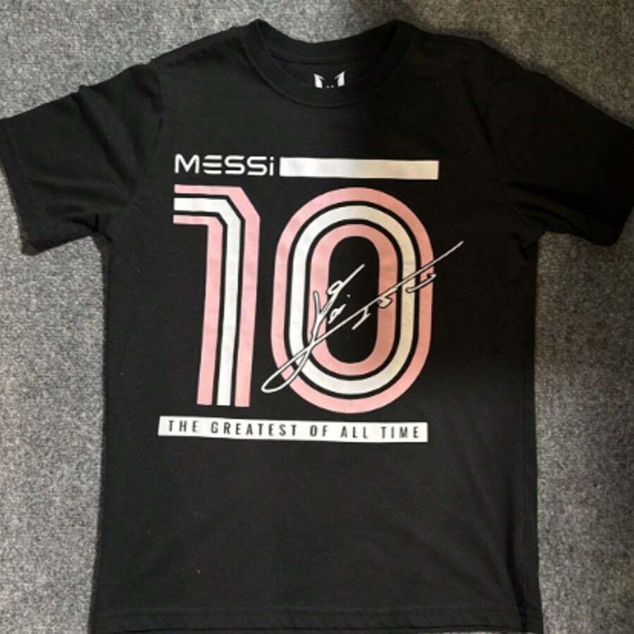 Lionels Messis Number 10 Inters Miamis FC MLS TShirt - Multicolors, Full Size. - 黑色 - 查看 1