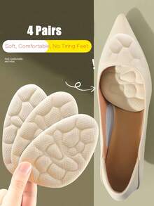 Front Pad For Women High Heels, Half Size Insole, Anti-Pain & Fatigue Insole, Non-Slip Half Pad, Downsizing Shoes - Apricot - View 12