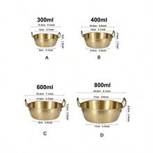 1pc/4pcs Stainless Steel Golden Snack Bowl, Suitable For Pasta, Rice, Salad, Snacks, Desserts, French Fries, Fried Chicken, Snacks, Sauces - Kitchen Table Bowls, Food Utensils - Multicolor - View 6