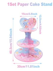 1 Bộ Giá đỡ bánh giấy trang trí tiệc tiết lộ giới tính hình gấu hồng và xanh dương, giá trưng bày bánh cupcake, khay bánh giấy để trang trí bánh, trang trí bàn tiệc tiết lộ giới tính chủ đề gấu, trang trí tiệc mừng em bé, trang trí phòng, trang trí tiệc sinh nhật chủ đề gấu, quà tặng tiệc, đồ dùng cho tiệc mừng em bé, trang trí ngày lễ, trang trí nhà bếp. - Gấu xanh nhạt - Xem 10