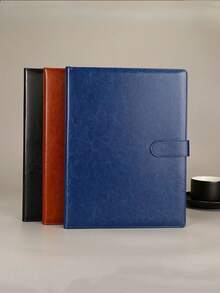 A4 File Folder With Clipboard, Faux Leather Portfolio, Professional Writing A4 Clipboard, Interview Resume, Writing Board, Business Office, Meeting, Back To School Supplies - Ideal Organizer, Back To School Gift - A4 - View 11